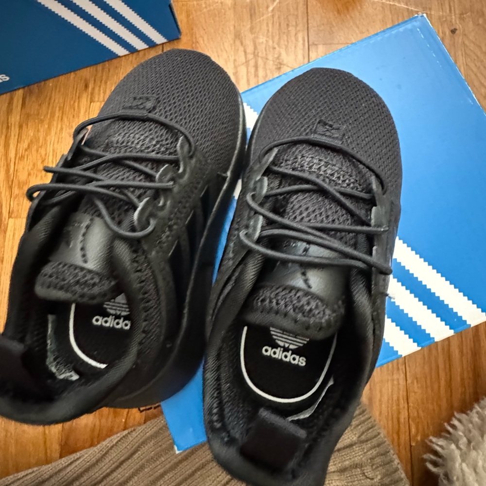 Adidas Triple Black Athletic Shoes